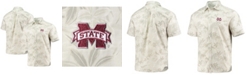 Tommy Bahama Men's Oatmeal Mississippi State Bulldogs Forest Fronds Button-Up Shirt